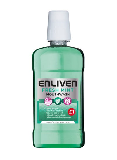 اشتري Enliven Fresh Mint Mouthwash - 500 ml في مصر