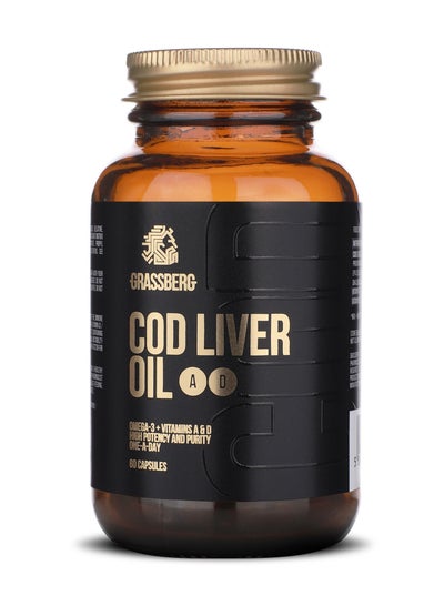 Buy Cod Liver Oil with EPA, DHA, Vitamin A and D3-60 Softgels in UAE