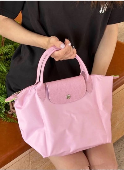 Buy Longchamp women's classic fashion versatile large handbag shopping bag shoulder bag handbag new pink in UAE