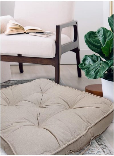 اشتري Home Town S21Sdcur080 Cushion 60X60 Cm Beige في السعودية