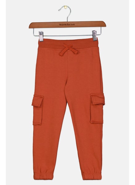 اشتري Toddlers Girl Plain Pull On Pants, Dark Orange في الامارات