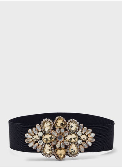 Buy Statement Jeweled Elastic Belt in Saudi Arabia