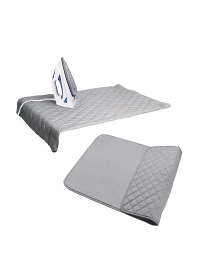 اشتري Houseables ironing blanket magnetic mat laundry pad 31.6"x17.6" gray quilted washer dryer heat resistant pad iron board alternative cover في الامارات