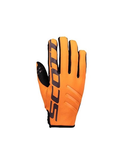 Buy Scott Neoprene Motocross Gloves Orange/Pumpkin Red Fudge in UAE