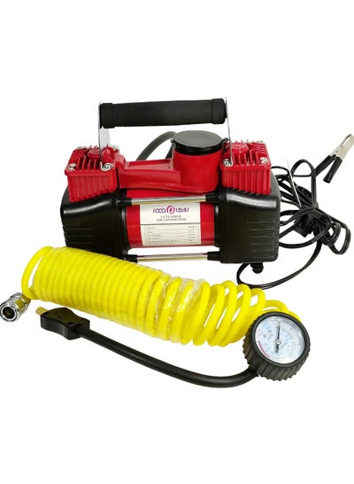 Buy Car Air Compressor 2 Cylinder Tyre Inflator 12V/150ps, i30A Heavy Duty Air Pump With Bag in Saudi Arabia