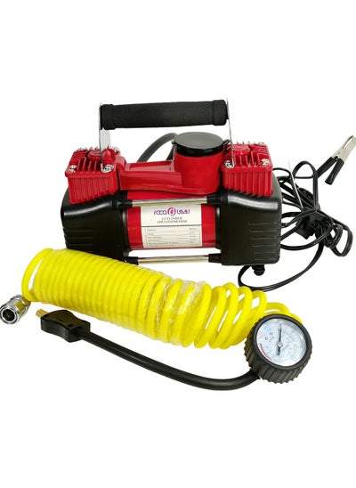 Buy Car Air Compressor 2 Cylinder Tyre Inflator 12V/150ps, i30A Heavy Duty Air Pump With Bag in Saudi Arabia