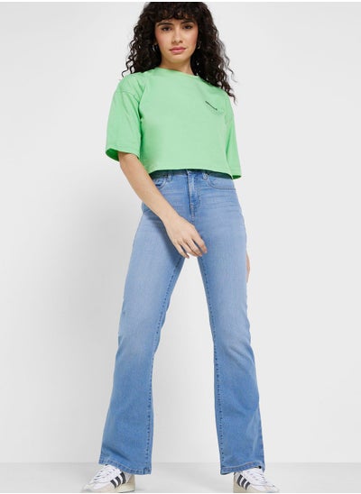 Buy High Waist Flared Jeans in UAE