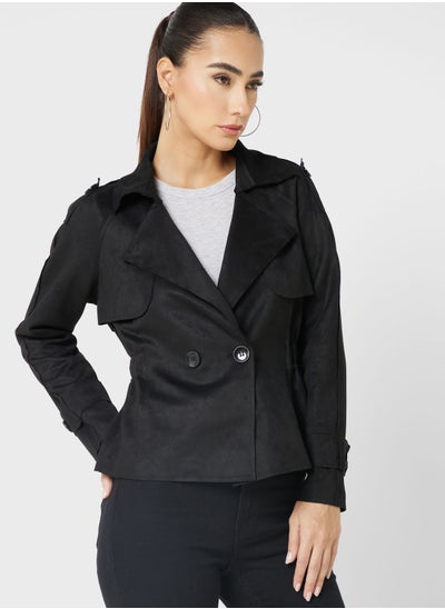 Buy Suede Look Jacket in UAE