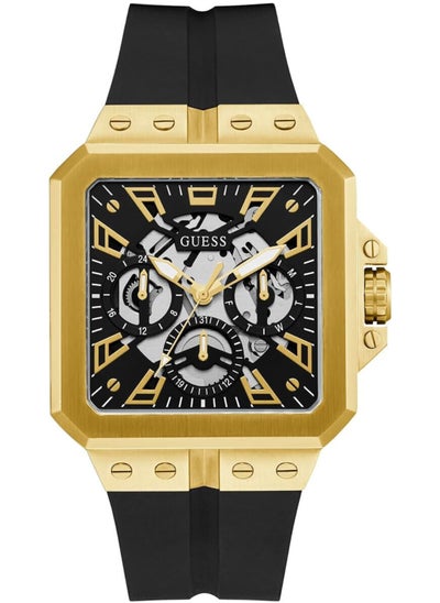 اشتري Men's Black Gold Tone Multi-function Watch - GW0637G2 في الامارات