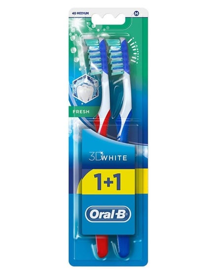 Buy Oral-B 3D White Fresh Toothbrush x 2 in Egypt