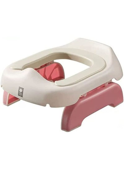 Buy Portable Potty Seat for Kids Travel 2 in 1 Potty for Travel Foldable Training Toilet Chair for Toddler Potty Training Toilet for Outdoor and Indoor Easy to Clean PINK in UAE