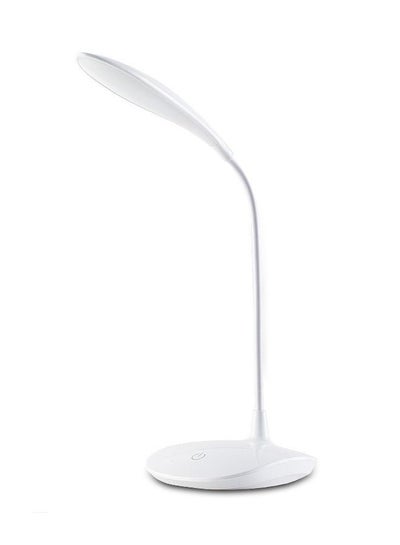 Buy LED USB Rechargeable Desk Lamp White  12.5x13.5X26cm in UAE