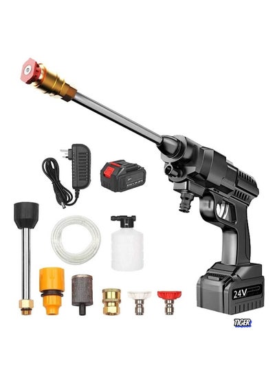 24V Portable Cordless Pressure Washer – 5600mAh Mini Lithium Battery ...