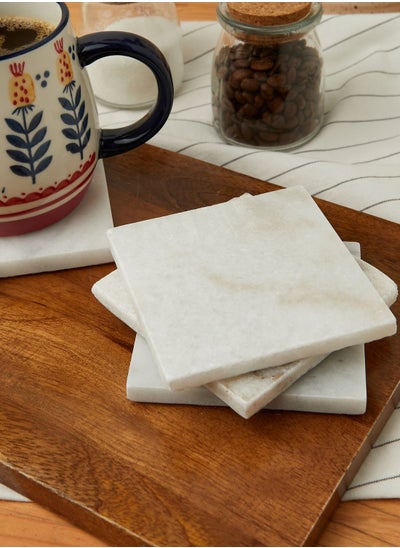 Buy Set Of 4 Marble Square Coasters in UAE