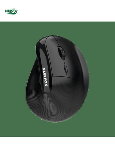 Buy Ergonomic Vertical Wireless Mouse, 4000dpi 5-Speed Adjustable, 2.4g Optical Mouse With Usb Receiver, Plug And Play, Suitable For Home Office in UAE