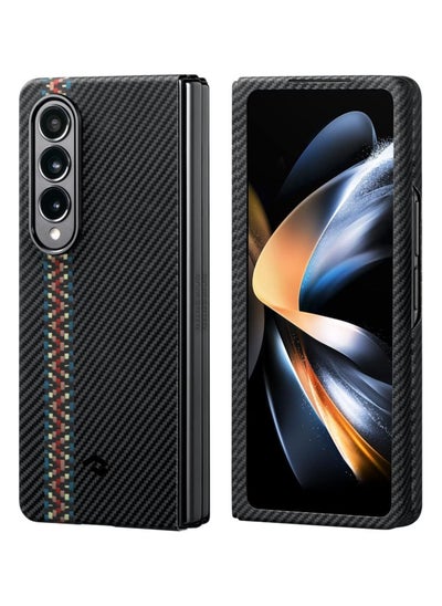 اشتري MagEZ Case Z Fold 4, Slim & Light Samsung Fold 4 Case with a Case-Less Touch Feeling, 600D Aramid Fiber Made [Fusion Weaving Air Case - Rhapsody] في الامارات