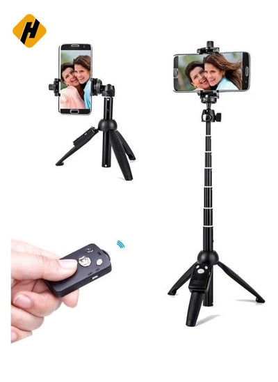 Buy Selfie Stick Tripod,ShowTop 40 Inch Extendable Selfie Stick Tripod with Wireless Remote Control in UAE