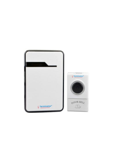 اشتري Terminator Digital Wireless Doorbell White في الامارات