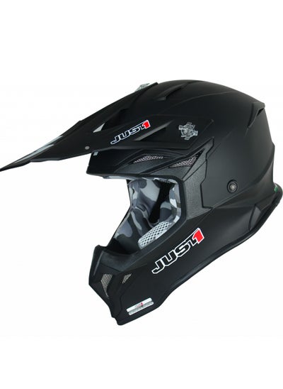 Buy J39 Solid Matt Black Motocross Helmet in UAE