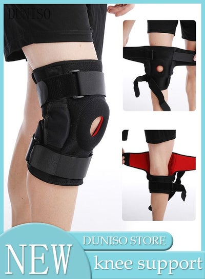Buy Professional Knee Pad Knee Brace with Side Stabilizers and Patella Gel Pads Adjustable Compression Knee Support Braces for Knee Pain Meniscus Tear ACL MCL Arthritis Joint Pain Relief Injury Recovery in UAE