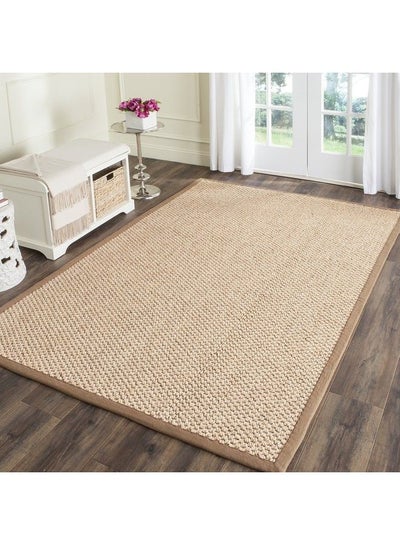 Buy Natural Fiber Collection Accent Rug 2' X 3' Natural Sisal Design Easy Care Ideal For High Traffic Areas In Entryway Living Room Bedroom (Nf525B) in UAE