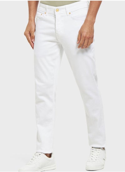 Buy Light Wash Slim Fit Jeans in Saudi Arabia