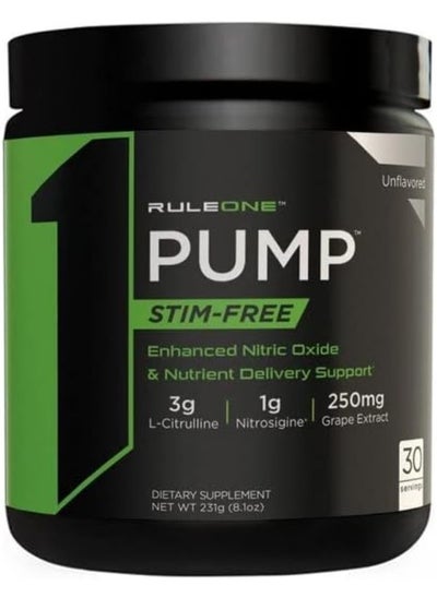 Buy Pump Stim-Free Enhanced Nitric Oxide And Nutrient Delivery Support Unflavoured Dietary Supplement 30 Servings 231 Grams in UAE