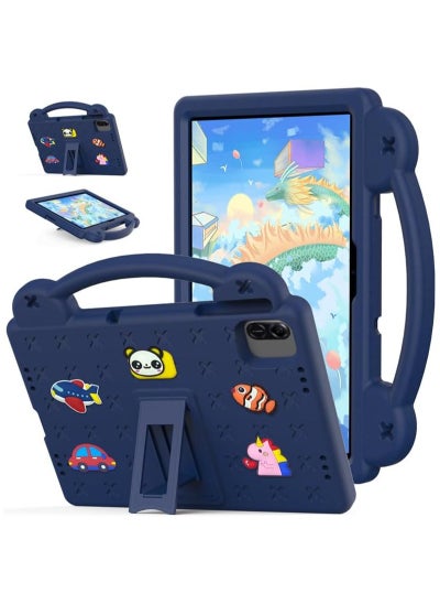 Buy Kids Case Compatible with Honor Pad X8a 11-inch 2024 Anti-Fall Shockproof Stand Hand-Held EVA Protective Cover for Honor Pad X8a (Navy) in Saudi Arabia