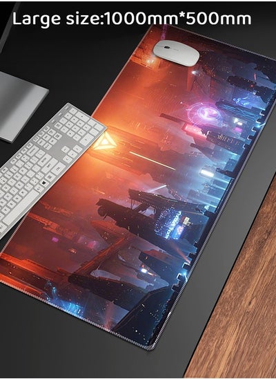 Buy 1000x500mm Large Gaming Mouse Pad ,Anti-SkidMousepad Large Keyboard Mouse Pad DeskMat with Stitched Edges in UAE