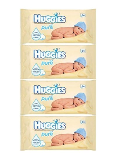 Buy Pack Of 4 Pure Baby Wipes, 224 Wipes Total in UAE