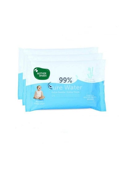 Buy 10 Unscented Super Thick Fabric Baby Wipes Pack Of 3 in Saudi Arabia