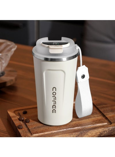 Buy Intelligent Digital Display 510ml 304 Stainless Steel Coffee Cup Thermal Mug Office Termal Cafe  Travel Insulated Bottle in Saudi Arabia