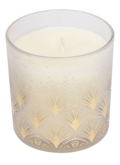 Buy Joy Winter Fruits Jar Candle, White & Gold - 220 gm in UAE