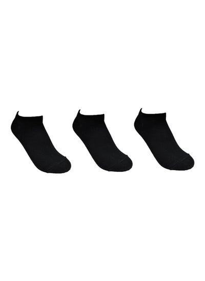 Buy Vouche Pack of  3 Pieces Lowcut Casual Socks For Youth,  Black in Egypt