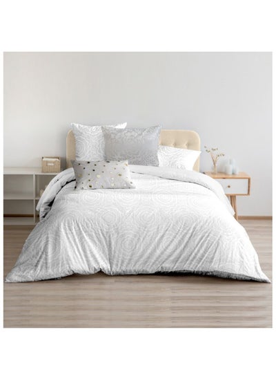 اشتري Festival Collection 6-Piece Bed in a Bag King Comforter Set 240x260CM White LCT BL 2307_04 B في الامارات