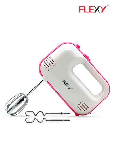 Buy 250W Hand Mixer With 3 Speeds Dual Beaters And Dough Hooks For Baking in UAE