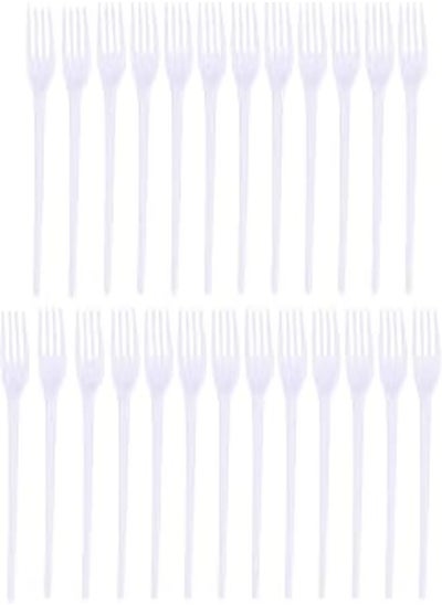 Buy Sylla plastic forks, 25 count - white in Egypt