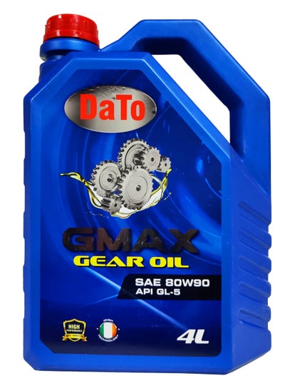 Buy DaTo GMAX - Gear Oil 4L SAE 80W90 GL-5 - 1 Cartoon (4 Bottles) in UAE