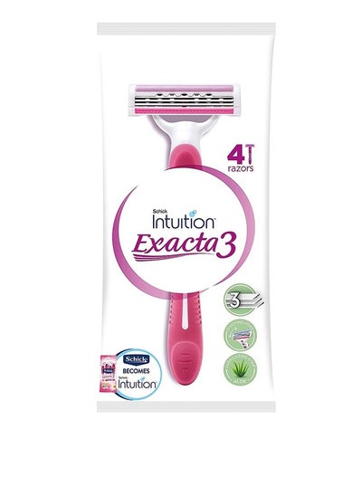 اشتري EXACTA 3 SENSITIVE SHAVING 4 PCS في مصر