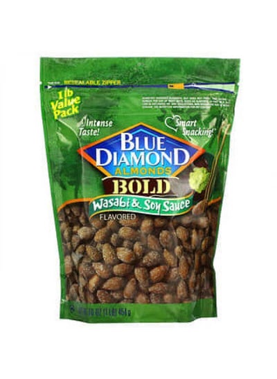 Buy Blue Diamond, Almonds, Bold, Wasabi & Soy Sauce, 16 oz (454 g) in UAE