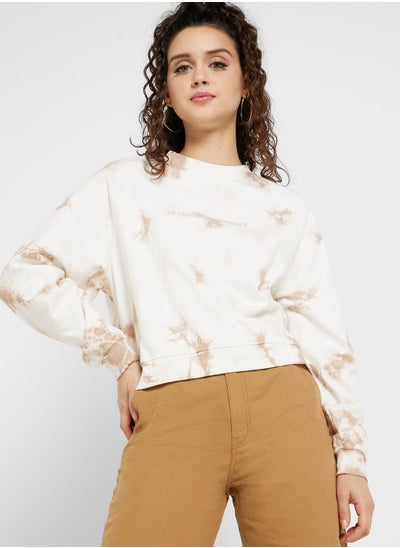 Buy Tie Dye Knitted Sweatshirt in UAE