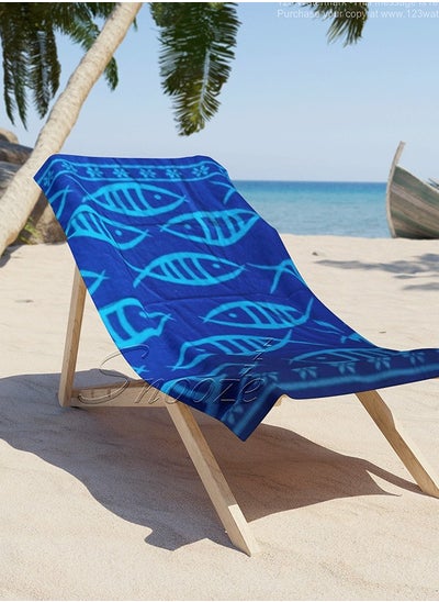 Buy Snooze Beach towel, 170*90 cm, Fish design in Egypt