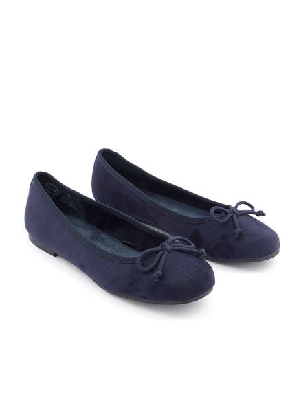 اشتري Women Ballerinas Slip on Shoes, Navy في الامارات