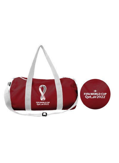 اشتري FIFA World Cup Qatar 2022 Unisex Sport Duffel Bag, Travel Bag – Maroon في الامارات