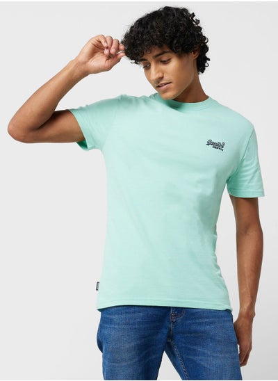 Buy Logo Embroidered Crew Neck T-Shirt in UAE