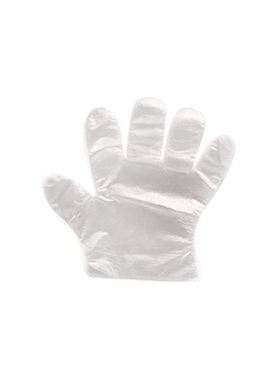 Buy Pack Of 100 Disposable Plastic Gloves Clear in Egypt