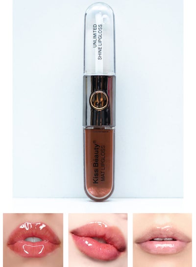 Buy Unlimited Shine Lipgloss 2 In 1 Longlasting - 7ml - 05 in Egypt