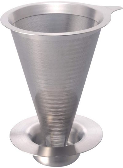 اشتري Hario Double Mesh Metal Dripper, Size 02, Silver في الامارات