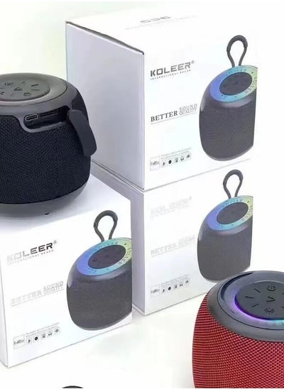 Buy Bluetooth SPEAKER Outdoor Portable Subwoofer RGB Lights Mini Bluetooth Speaker in Saudi Arabia