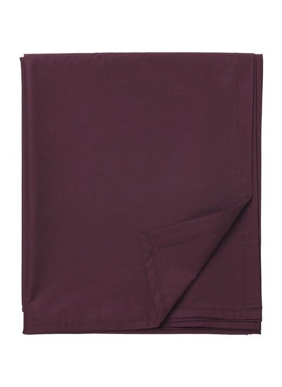 Buy Flat Sheet Deep Red 150x260 Cm in Saudi Arabia